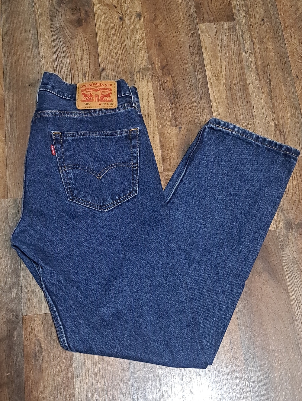 Levi's 505 Straight Men’s Jeans - Dark Blue Denim Size W32/L32